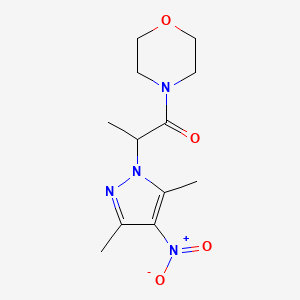 4-[2-(3,5-dimethyl-4-nitro-1H-pyrazol-1-yl)propanoyl]morpholine