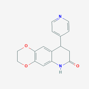 molecular formula C16H14N2O3 B4230109 9-(4-pyridinyl)-2,3,8,9-tetrahydro[1,4]dioxino[2,3-g]quinolin-7(6H)-one 