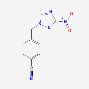 4-[(3-nitro-1H-1,2,4-triazol-1-yl)methyl]benzonitrile