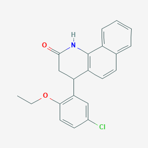 molecular formula C21H18ClNO2 B4230213 4-(5-chloro-2-ethoxyphenyl)-3,4-dihydrobenzo[h]quinolin-2(1H)-one 