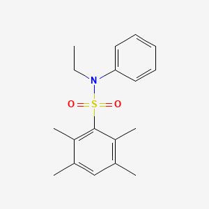 molecular formula C18H23NO2S B4230245 N-ethyl-2,3,5,6-tetramethyl-N-phenylbenzenesulfonamide 