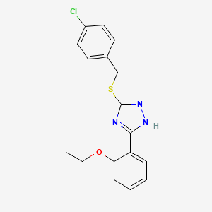 3-[(4-chlorobenzyl)thio]-5-(2-ethoxyphenyl)-4H-1,2,4-triazole