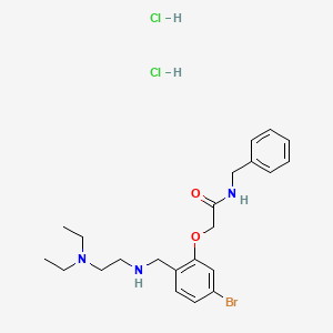 molecular formula C22H32BrCl2N3O2 B4230275 N-benzyl-2-[5-bromo-2-({[2-(diethylamino)ethyl]amino}methyl)phenoxy]acetamide dihydrochloride 