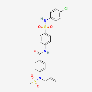 4-[allyl(methylsulfonyl)amino]-N-(4-{[(4-chlorophenyl)amino]sulfonyl}phenyl)benzamide