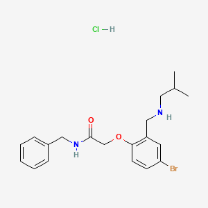 molecular formula C20H26BrClN2O2 B4230330 N-benzyl-2-{4-bromo-2-[(isobutylamino)methyl]phenoxy}acetamide hydrochloride 