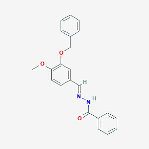 molecular formula C22H20N2O3 B423035 N'-[3-(benzyloxy)-4-methoxybenzylidene]benzohydrazide 