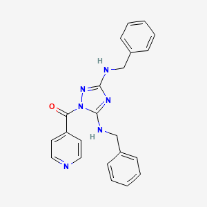 N,N'-dibenzyl-1-isonicotinoyl-1H-1,2,4-triazole-3,5-diamine