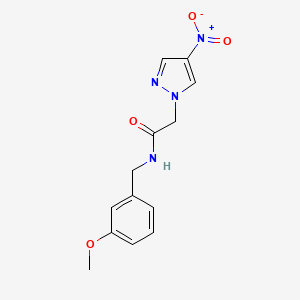 N-(3-methoxybenzyl)-2-(4-nitro-1H-pyrazol-1-yl)acetamide