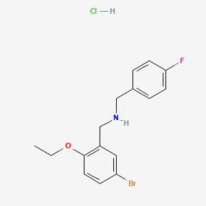 molecular formula C16H18BrClFNO B4230524 (5-bromo-2-ethoxybenzyl)(4-fluorobenzyl)amine hydrochloride 