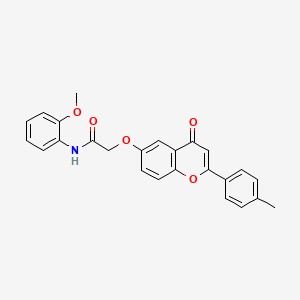 N-(2-methoxyphenyl)-2-{[2-(4-methylphenyl)-4-oxo-4H-chromen-6-yl]oxy}acetamide