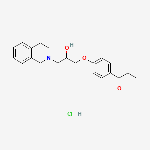1-{4-[3-(3,4-dihydro-2(1H)-isoquinolinyl)-2-hydroxypropoxy]phenyl}-1-propanone hydrochloride