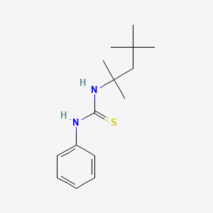 molecular formula C15H24N2S B4230678 N-phenyl-N'-(1,1,3,3-tetramethylbutyl)thiourea 