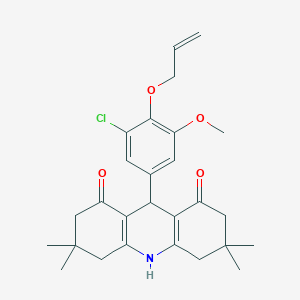 9-[4-(allyloxy)-3-chloro-5-methoxyphenyl]-3,3,6,6-tetramethyl-3,4,6,7,9,10-hexahydro-1,8(2H,5H)-acridinedione
