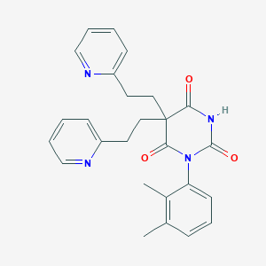 1-(2,3-dimethylphenyl)-5,5-bis[2-(2-pyridinyl)ethyl]-2,4,6(1H,3H,5H)-pyrimidinetrione