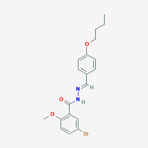 5-bromo-N'-(4-butoxybenzylidene)-2-methoxybenzohydrazide