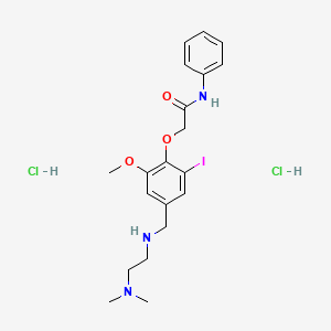 2-[4-({[2-(dimethylamino)ethyl]amino}methyl)-2-iodo-6-methoxyphenoxy]-N-phenylacetamide dihydrochloride