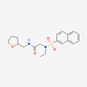 N~2~-ethyl-N~2~-(2-naphthylsulfonyl)-N~1~-(tetrahydro-2-furanylmethyl)glycinamide