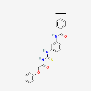 4-tert-butyl-N-[3-({[(phenoxyacetyl)amino]carbonothioyl}amino)phenyl]benzamide