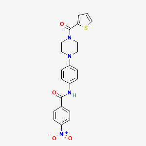 4-nitro-N-{4-[4-(2-thienylcarbonyl)-1-piperazinyl]phenyl}benzamide