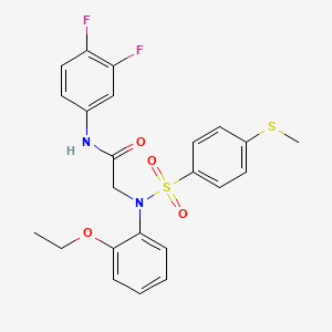 N~1~-(3,4-difluorophenyl)-N~2~-(2-ethoxyphenyl)-N~2~-{[4-(methylthio)phenyl]sulfonyl}glycinamide