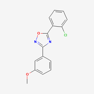 molecular formula C15H11ClN2O2 B4230922 5-(2-chlorophenyl)-3-(3-methoxyphenyl)-1,2,4-oxadiazole 