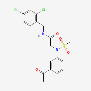 N~2~-(3-acetylphenyl)-N~1~-(2,4-dichlorobenzyl)-N~2~-(methylsulfonyl)glycinamide
