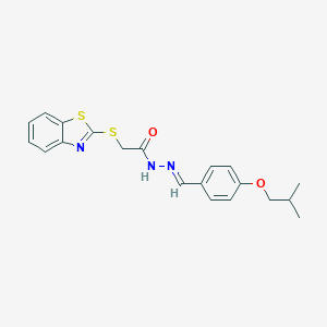 2-(1,3-benzothiazol-2-ylsulfanyl)-N'-(4-isobutoxybenzylidene)acetohydrazide