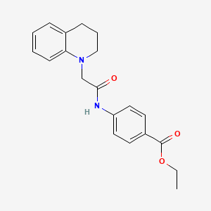 ethyl 4-[(3,4-dihydro-1(2H)-quinolinylacetyl)amino]benzoate