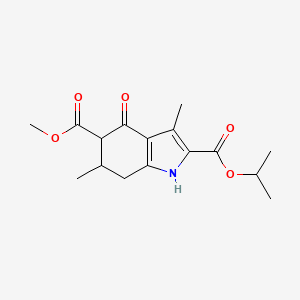 5-methyl 2-propan-2-yl 3,6-dimethyl-4-oxo-4,5,6,7-tetrahydro-1H-indole-2,5-dicarboxylate