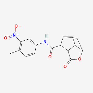 N-(4-methyl-3-nitrophenyl)-5-oxo-4-oxatricyclo[4.2.1.0~3,7~]nonane-9-carboxamide