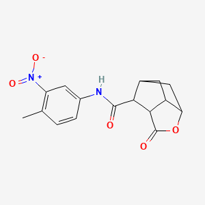 N-(4-methyl-3-nitrophenyl)-2-oxohexahydro-2H-3,5-methanocyclopenta[b]furan-7-carboxamide