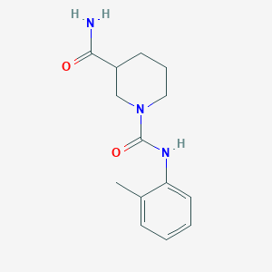 molecular formula C14H19N3O2 B4231096 N~1~-(2-methylphenyl)-1,3-piperidinedicarboxamide 