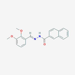 molecular formula C20H18N2O3 B423110 N'-(2,3-dimethoxybenzylidene)-2-naphthohydrazide 