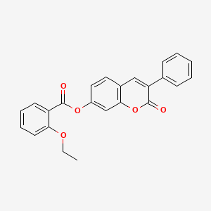 2-oxo-3-phenyl-2H-chromen-7-yl 2-ethoxybenzoate