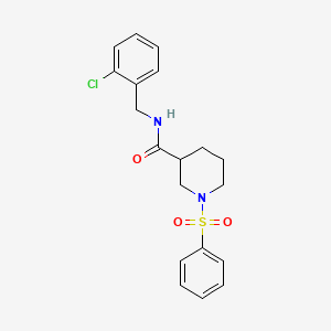 N-(2-chlorobenzyl)-1-(phenylsulfonyl)-3-piperidinecarboxamide