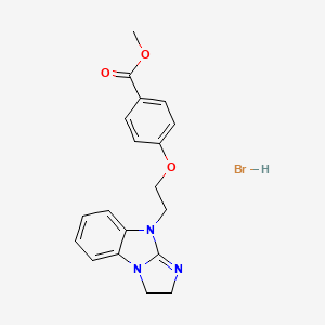 molecular formula C19H20BrN3O3 B4231379 methyl 4-[2-(2,3-dihydro-9H-imidazo[1,2-a]benzimidazol-9-yl)ethoxy]benzoate hydrobromide 