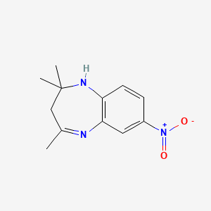 molecular formula C12H15N3O2 B4231402 2,2,4-trimethyl-7-nitro-2,3-dihydro-1H-1,5-benzodiazepine 