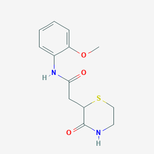 N-(2-methoxyphenyl)-2-(3-oxo-2-thiomorpholinyl)acetamide