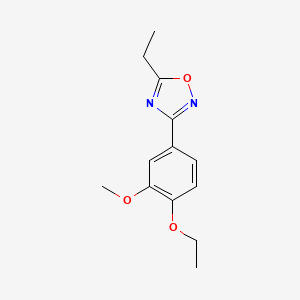 3-(4-ethoxy-3-methoxyphenyl)-5-ethyl-1,2,4-oxadiazole