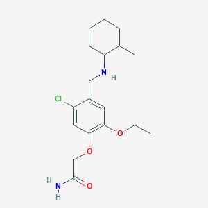 2-(5-chloro-2-ethoxy-4-{[(2-methylcyclohexyl)amino]methyl}phenoxy)acetamide