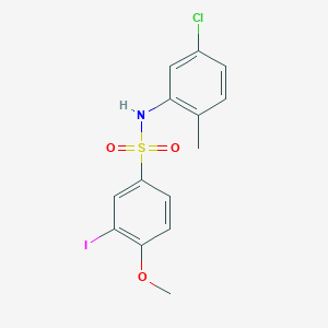 N-(5-chloro-2-methylphenyl)-3-iodo-4-methoxybenzenesulfonamide