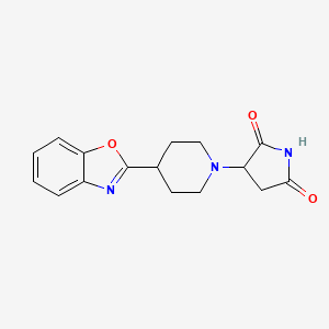 3-[4-(1,3-benzoxazol-2-yl)-1-piperidinyl]-2,5-pyrrolidinedione