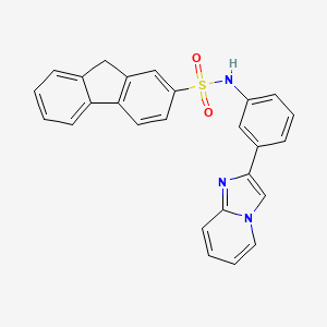 N-(3-imidazo[1,2-a]pyridin-2-ylphenyl)-9H-fluorene-2-sulfonamide