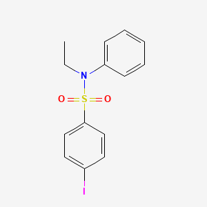 molecular formula C14H14INO2S B4231590 N-ethyl-4-iodo-N-phenylbenzenesulfonamide 