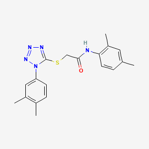 molecular formula C19H21N5OS B4231608 N-(2,4-dimethylphenyl)-2-{[1-(3,4-dimethylphenyl)-1H-tetrazol-5-yl]thio}acetamide 