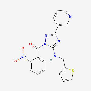 molecular formula C19H14N6O3S B4231622 1-(2-nitrobenzoyl)-3-(3-pyridinyl)-N-(2-thienylmethyl)-1H-1,2,4-triazol-5-amine 