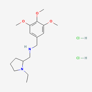 molecular formula C17H30Cl2N2O3 B4231648 [(1-ethyl-2-pyrrolidinyl)methyl](3,4,5-trimethoxybenzyl)amine dihydrochloride 