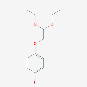 molecular formula C12H17FO3 B042317 1-(2,2-二乙氧基乙氧基)-4-氟苯 CAS No. 59769-37-8