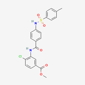 methyl 4-chloro-3-[(4-{[(4-methylphenyl)sulfonyl]amino}benzoyl)amino]benzoate