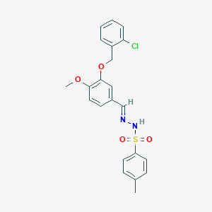 N'-{3-[(2-chlorobenzyl)oxy]-4-methoxybenzylidene}-4-methylbenzenesulfonohydrazide